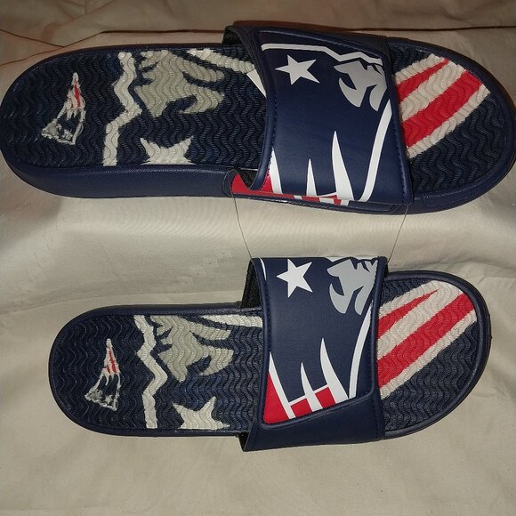FOCO New England Patriots Slide Sandals Size 11-12 - Picture 5 of 5